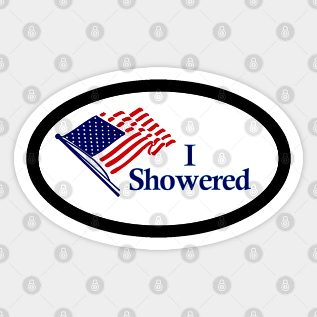 I Showered (and maybe voted) Sticker by karutees